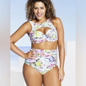 Robyn Lawley Cosmic Libra Underwire Bikini Size US 8